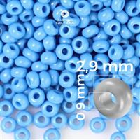 Preciosa Seed beads 8/0 2,9 mm Blue 63080 50 g