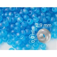 Preciosa Seed beads 8/0  2,9 mm Blue (61030) 20 g