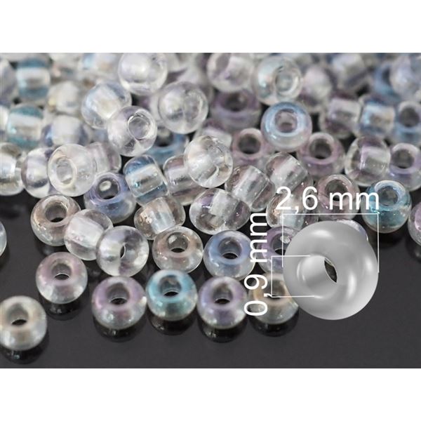 Preciosa Seed beads 9/0  2,6 mm Clear (58205) 20 g