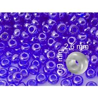Preciosa Seed beads 9/0  2,6 mm Blue (36050) 20 g