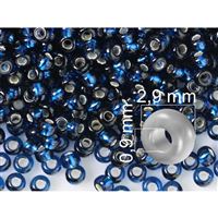 Preciosa Seed beads 9/0  2,6 mm Blue (67100) 20 g