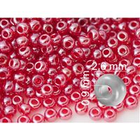 Preciosa Seed beads 9/0  2,6 mm Red (96090) 20 g