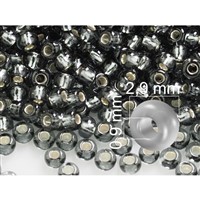 Preciosa Seed beads 9/0  2,6 mm Grey (47010) 20 g