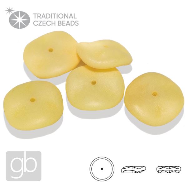 PRECIOSA RIPPLE 02010-29573 Yellow 12 mm 5 pcs