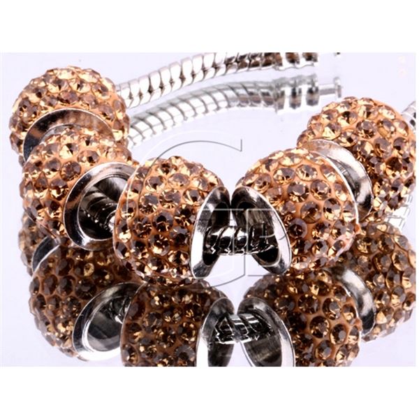 Shambhala beads 12x10 mm (hole 6.5 mm) Brown SAM10