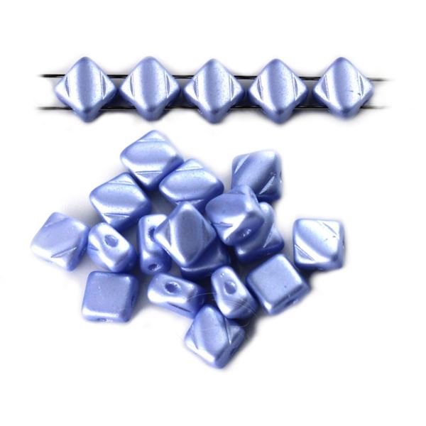 Silky Beads Dia 6x6 mm Blue 02010-25014 5 g (approx. 17 pcs)