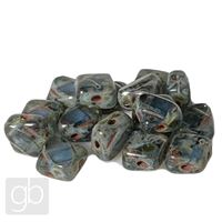 Silky Beads Dia 6x6 mm Blue Travertin