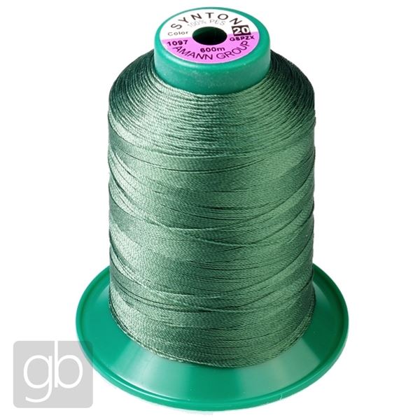 SYNTON 20 Beading thread 600 m Green 1097