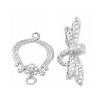 Toggle Clasps DRAGONFLY Silver