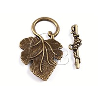 American fastening GRAPE LEAF Old brass
